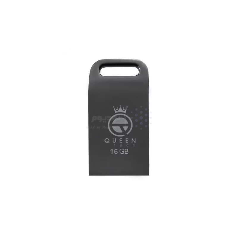 Queen Unique USB2.0 Flash Memory-16GB مشکی (گارانتی مادام العمر شرکت آی تین) - تصویر 3