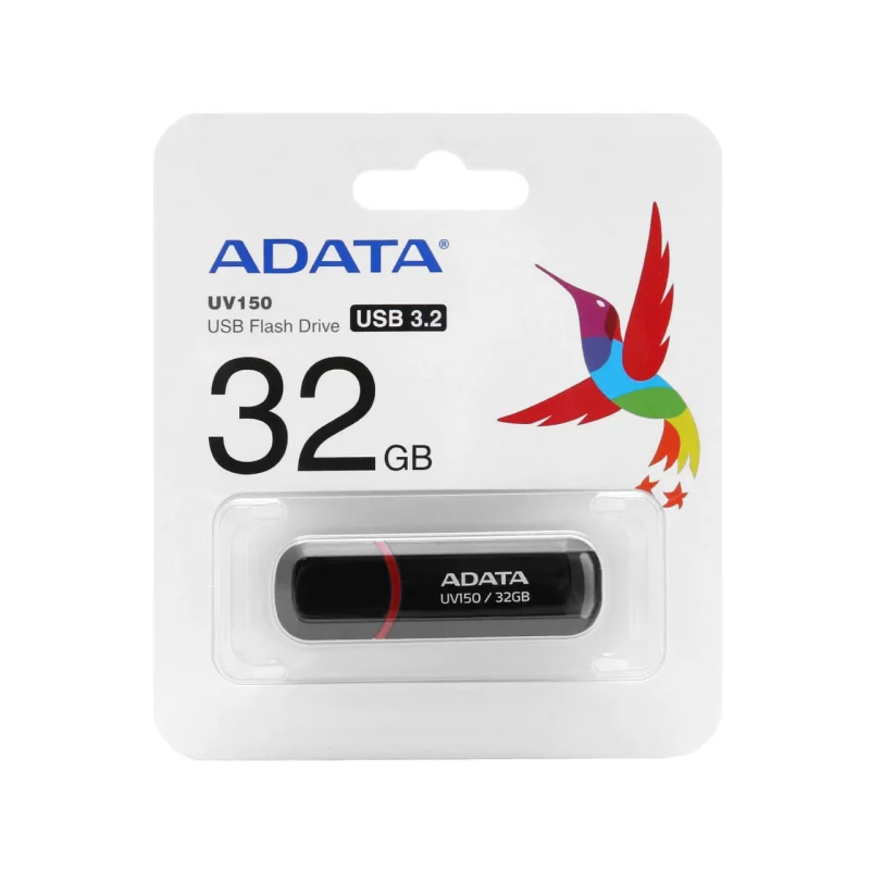 ADATA UV150 USB 3.2 Flash Memory-32GB مشکی (گارانتی پنج ساله آونگ) - تصویر 2
