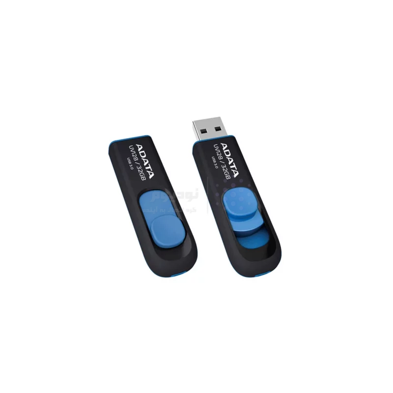 Adata UV128 USB 3.2 Flash Memory-32GB مشکی آبی - (گارانتی پنج ساله آونگ) - تصویر 3