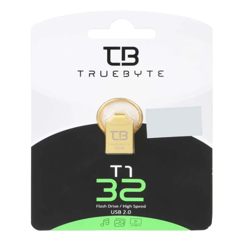 TRUEBYTE T1 USB2.0 Flash Memory-32GB طلایی (گارانتی مادام العمر شرکت آی تین) - تصویر 2