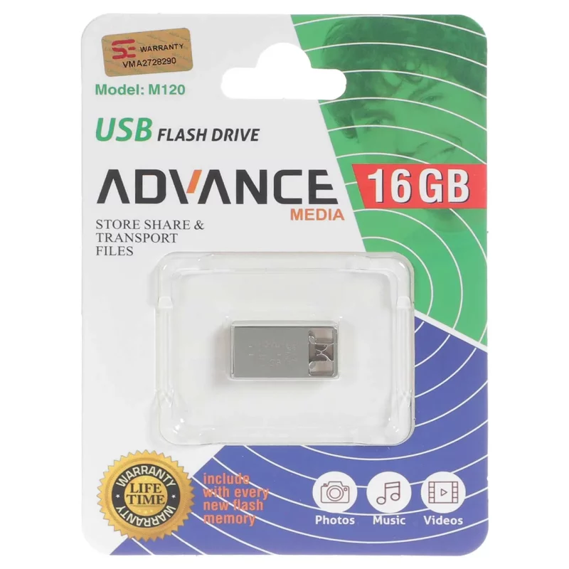 Advance M120 USB2.0 Flash Memory - 16GB نقره ای - تصویر 2
