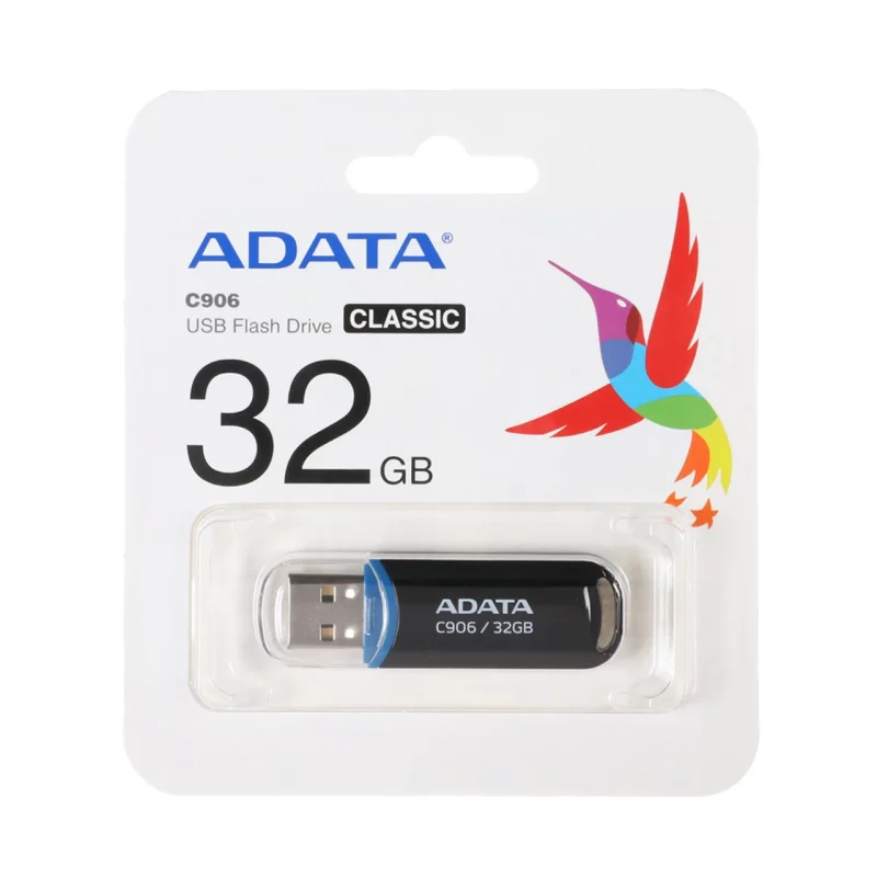 ADATA C906 USB 2.0 Flash Memory-32GB مشکی (گارانتی پنج ساله آونگ) - تصویر 2