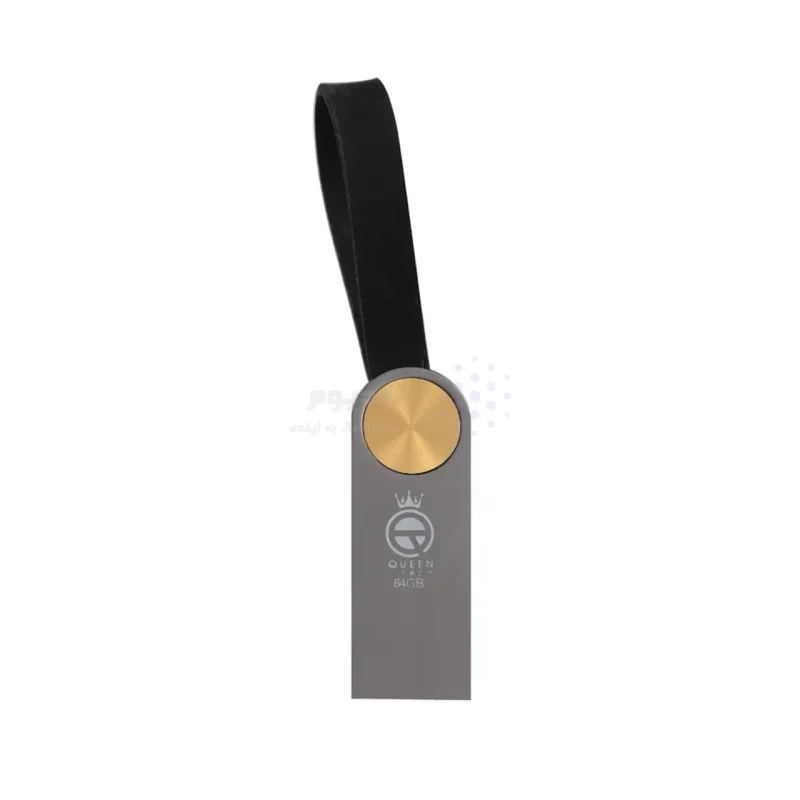 Queen DISK USB2.0 Flash Memory - 64GB (گارانتی مادام العمر شرکت آی تین) طلایی - تصویر 3