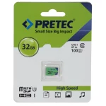 کارت حافظه Pretec MICROSDHC مدل 667X کلاس U1 سرعت 100MB/s ظرفیت 32GB - (گارانتی فراگامان)