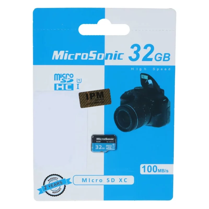 کارت حافظه Microsonic MicroSDXC مدل 533X کلاس U1 / 10 سرعت 100MB/s ظرفیت 32 - (گارانتی IPM) - تصویر 2