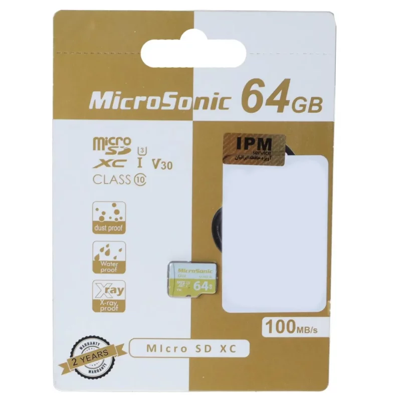 کارت حافظه Microsonic MicroSDXC مدل 533X کلاس U3 / 10 سرعت 100MB/s ظرفیت 64 - (گارانتی IPM) - تصویر 2