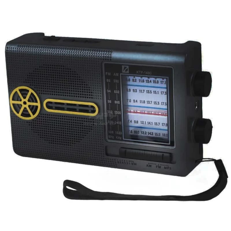 اسپیکر رادیو BIG SOUND مدل KTF-1480 - مشکی - TCO (دارای چراغ قوه و پنل خورشیدی) - تصویر 7