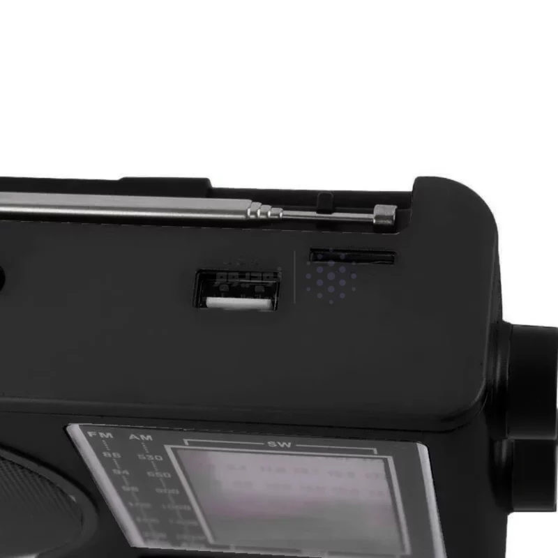 اسپیکر رادیو KBroad مدل KTF-1646 - مشکی - TCO (دارای چراغ قوه و پنل خورشیدی) - تصویر 3