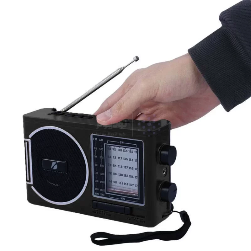اسپیکر رادیو KBroad مدل KTF-1646 - مشکی - TCO (دارای چراغ قوه و پنل خورشیدی) - تصویر 7