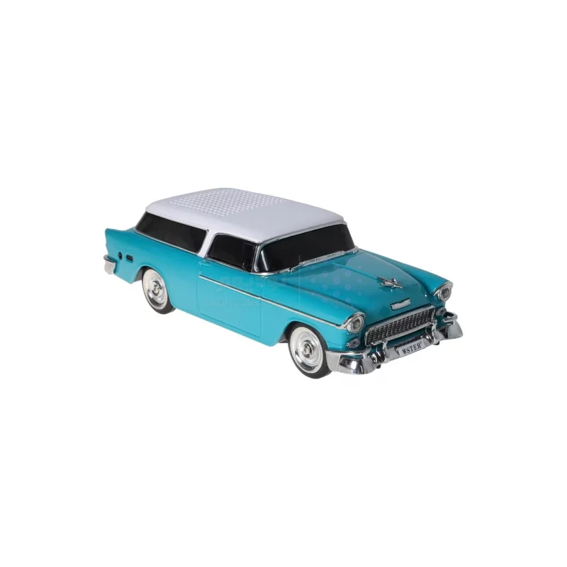 اسپیکر بی سیم طرح ماشین کلاسیک WSTER مدل WS-1955 - سبز آبی - MMX - تصویر 3