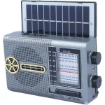 اسپیکر رادیو BIG SOUND مدل KTF-1480 - طوسی - TCO (دارای چراغ قوه و پنل خورشیدی)