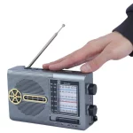 اسپیکر رادیو BIG SOUND مدل KTF-1480 - طوسی - TCO (دارای چراغ قوه و پنل خورشیدی) - تصویر 7