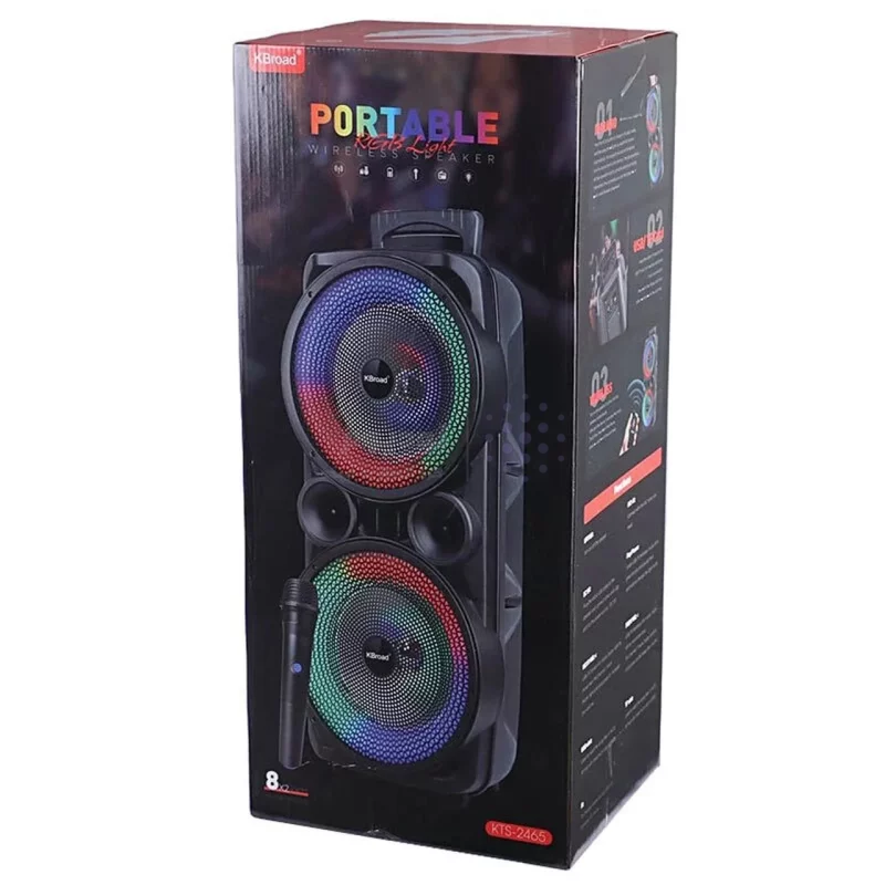 اسپیکر بی سیم BIG SOUND مدل KTS-2465 - مشکی - ASP (گارانتی شش ماهه آروین سپهر) - تصویر 14