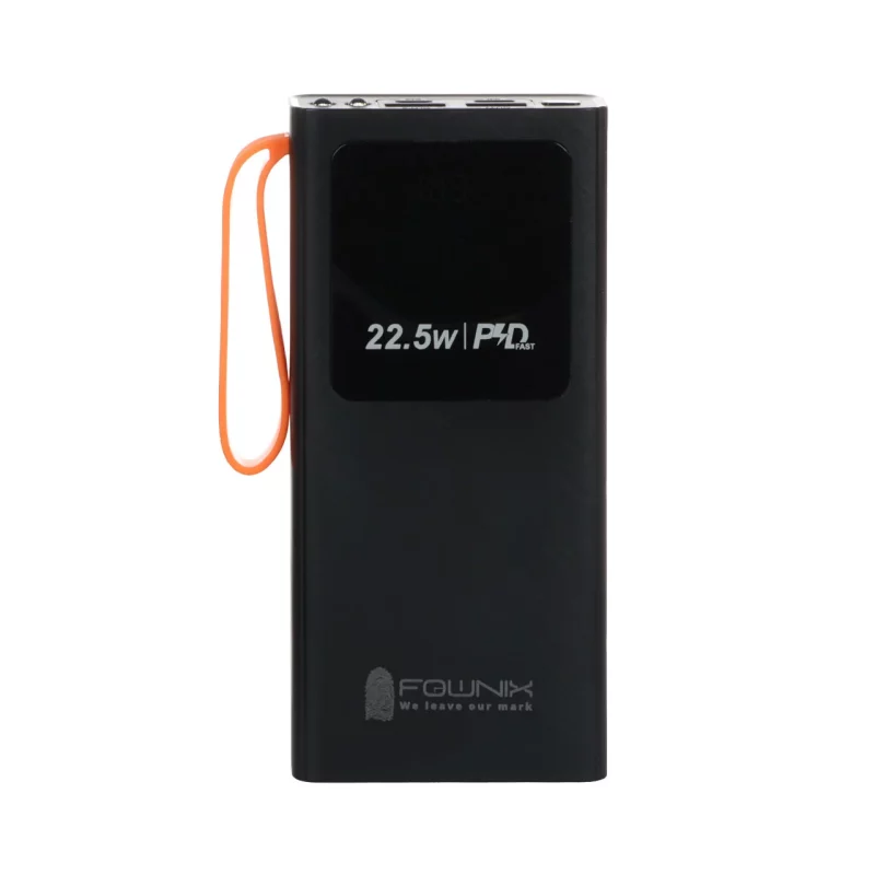 پاوربانک (PD و فست شارژ) Fownix 22.5W 20000mAh مدل G01 - مشکی - تصویر 2