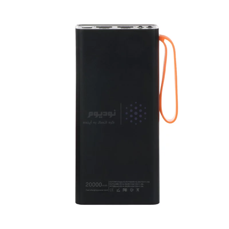 پاوربانک (PD و فست شارژ) Fownix 22.5W 20000mAh مدل G01 - مشکی - تصویر 3