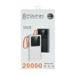 پاوربانک (PD و فست شارژ) Fownix 22.5W 20000mAh مدل G01 - مشکی - تصویر 4