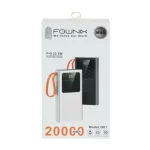 پاوربانک (PD و فست شارژ) Fownix 22.5W 20000mAh مدل G01 - سفید - تصویر 4