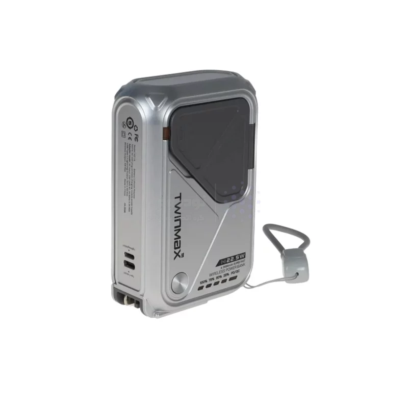 پاوربانک PD و فست شارژ TwinMax 20000mAh مدل MZ-18 22.5W - نقره ای - تصویر 6