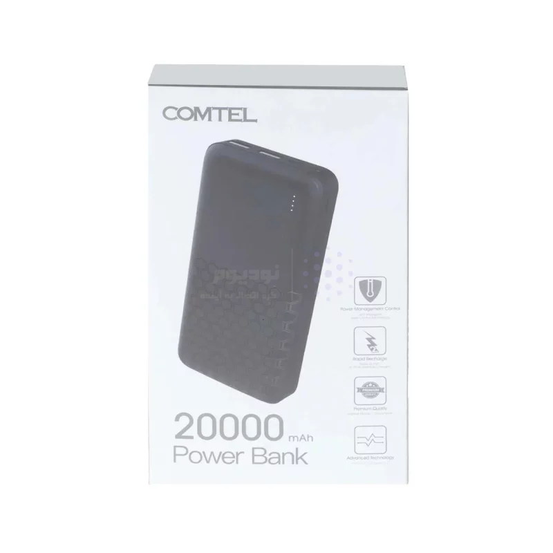 پاوربانک Comtel 20000mAh مدل Op18S - مشکی - تصویر 4