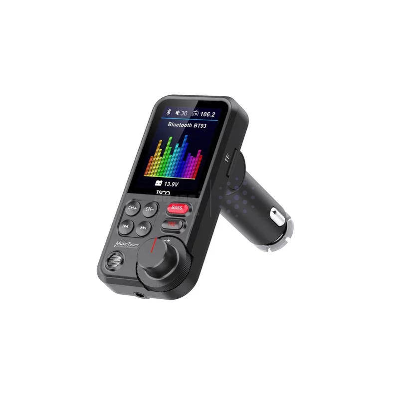 پخش کننده بلوتوث FM و شارژر فندکی خودرو Tsco مدل BFM 2220 - مشکی - تصویر 4