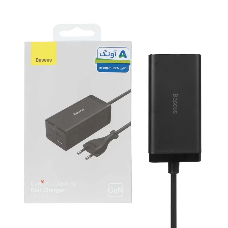شارژر رومیزی فست چهار پورت Baseus مدل Gan5 Pro CCGP110201 67W - مشکی (گارانتی آونگ) - تصویر 2