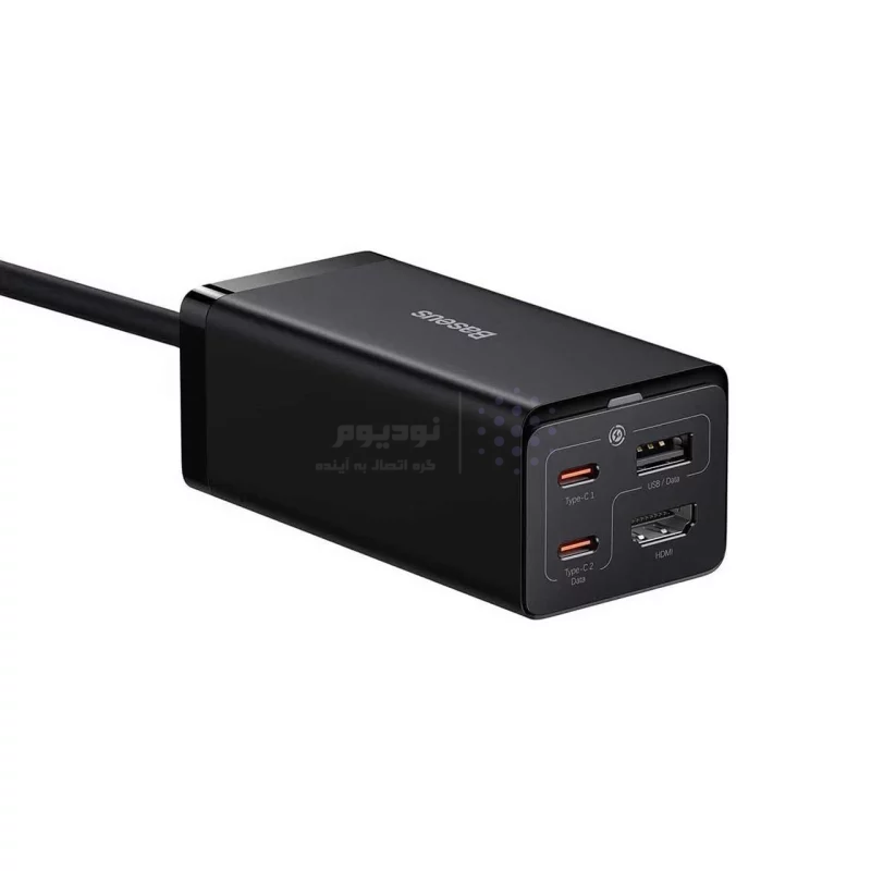 شارژر رومیزی فست چهار پورت Baseus مدل Gan5 Pro CCGP110201 67W - مشکی (گارانتی آونگ) - تصویر 6