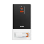 شارژر رومیزی فست چندکاره Baseus مدل PowerCombo Digital PowerStrip 65W - سفید (گارانتی آونگ)