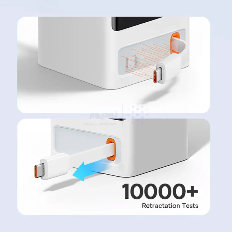 شارژر رومیزی فست چندکاره Baseus مدل PowerCombo Digital PowerStrip 65W - سفید (گارانتی آونگ) - تصویر 6