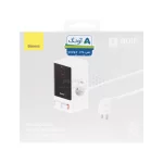 شارژر رومیزی فست چندکاره Baseus مدل PowerCombo Digital PowerStrip 65W - سفید (گارانتی آونگ) - تصویر 9