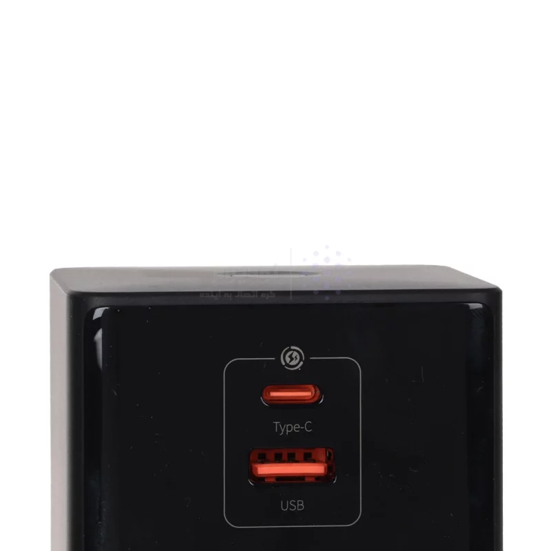 شارژر رومیزی فست چندکاره Baseus مدل PowerCombo Tower PowerStrip 65W - مشکی (گارانتی 24 ماهه آونگ) - تصویر 11