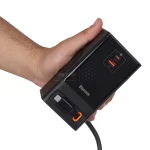 شارژر رومیزی فست چندکاره Baseus مدل PowerCombo Tower PowerStrip 65W - مشکی (گارانتی 24 ماهه آونگ) - تصویر 12