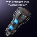 شارژر فندکی PD و فست دو پورت 118وات Yesido مدل Y65 - مشکی (گارانتی 18 ماه تعویض نیکان همراه) - تصویر 4