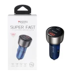 شارژر فندکی PD و فست دو پورت Yesido مدل Y52 48W - سرمه ای (گارانتی 18 ماه تعویض نیکان همراه)