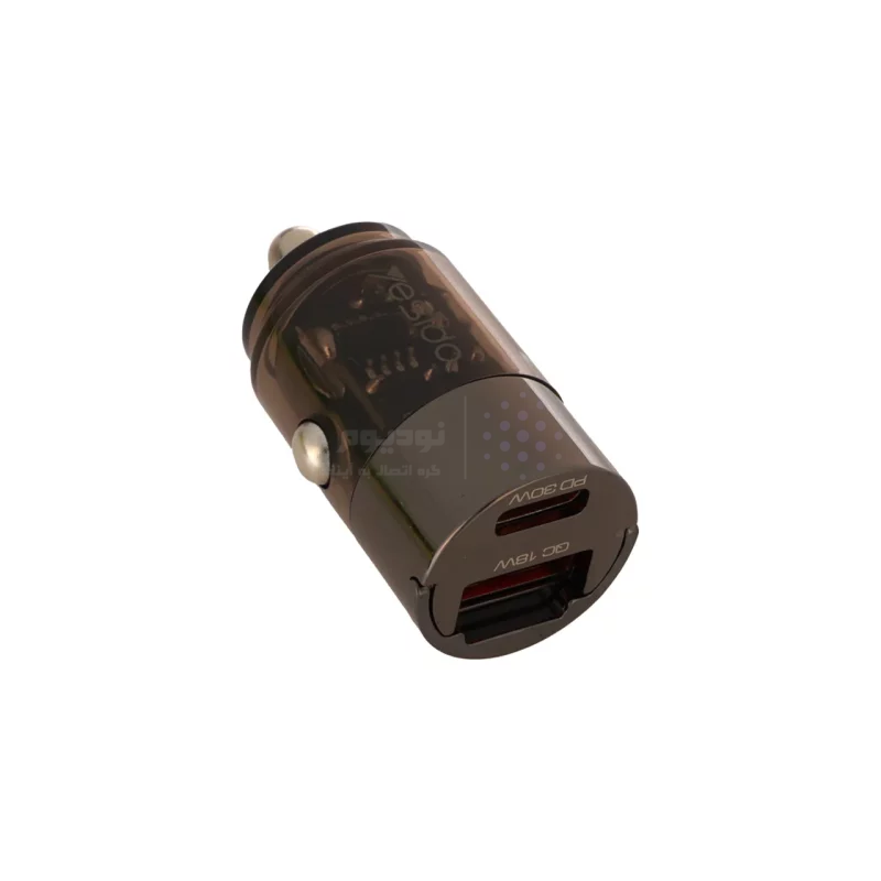 شارژر فندکی PD و فست دو پورت Yesido مدل Y68 30W - مشکی (گارانتی 18 ماه تعویض نیکان همراه) - تصویر 4