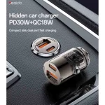 شارژر فندکی PD و فست دو پورت Yesido مدل Y68 30W - مشکی (گارانتی 18 ماه تعویض نیکان همراه) - تصویر 7