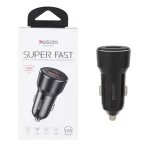 شارژر فندکی PD و فست دو پورت Yesido مدل Y64 50W - مشکی (گارانتی 18 ماه تعویض نیکان همراه)
