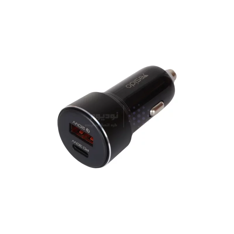 شارژر فندکی PD و فست دو پورت Yesido مدل Y64 50W - مشکی (گارانتی 18 ماه تعویض نیکان همراه) - تصویر 4