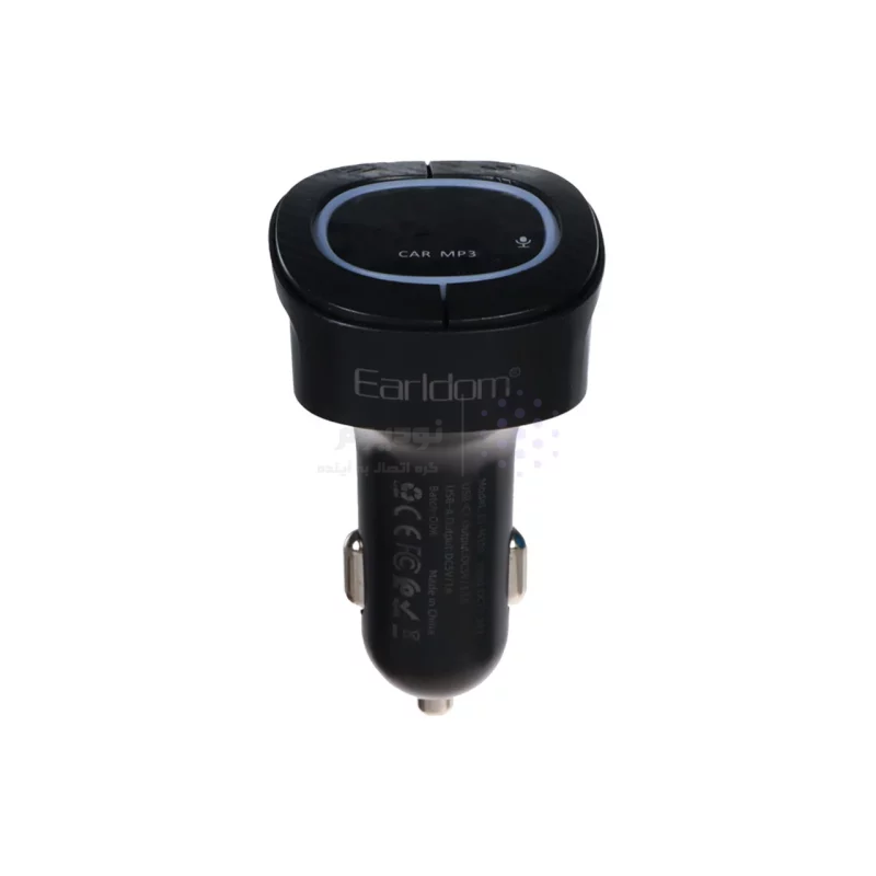 شارژر فندکی PD و فست دو پورت و گیرنده بلوتوثی Earldom FMمدل M106 - مشکی - تصویر 3
