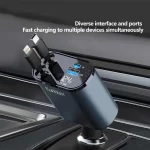 شارژر فندکی PD و فست چهار پورت Earldom مدل CC38 66W - خاکستری - تصویر 5