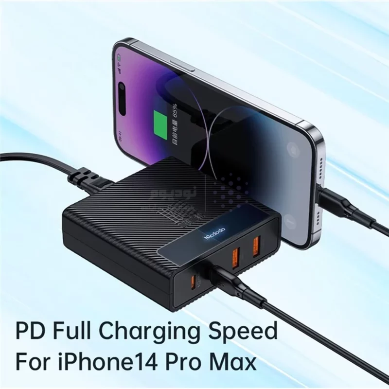شارژر رومیزی PD و فست چهار پورت Mcdodo مدل CH-180 100W - مشکی (گارانتی متین) - تصویر 10