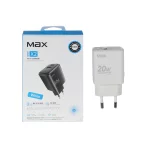 شارژر دیواری PD و فست دو پورت Max مدل X2 20W - سفید