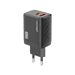 شارژر دیواری PD و فست دو پورت Max مدل MX-26 45W - مشکی