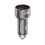 شارژر فندکی PD و فست دو پورت TwinMax مدل MX-24 52.5W - نقره ای