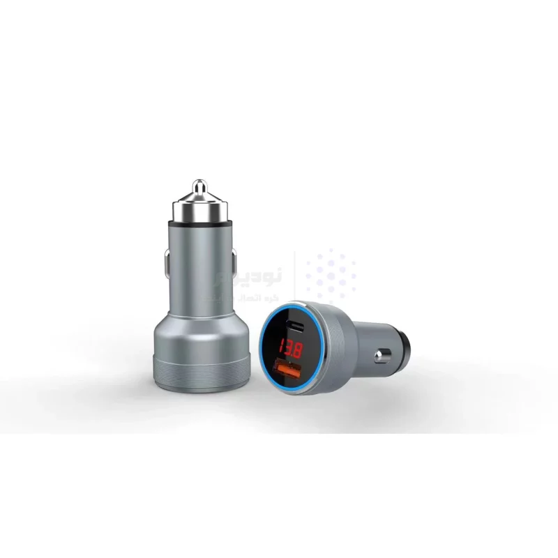 شارژر فندکی PD و فست دو پورت TwinMax مدل MX-24 52.5W - نقره ای - تصویر 3