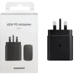 شارژر دیواری سه پین PD و فست Samsung مدل TA845XBEGCN 45W - مشکی - NZR