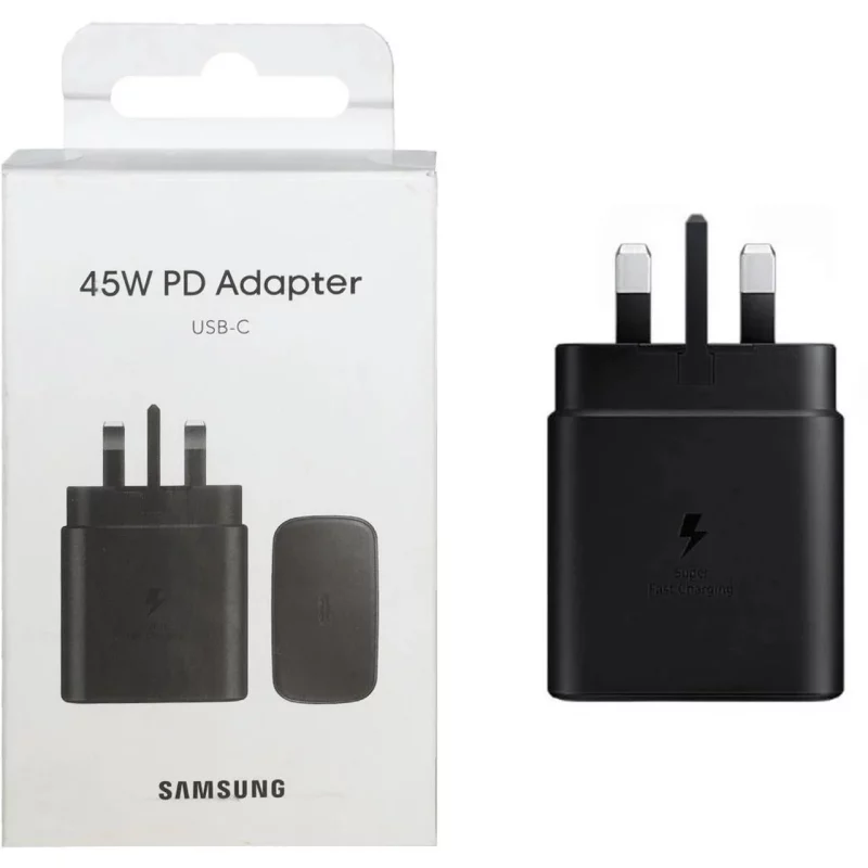 شارژر دیواری سه پین PD و فست Samsung مدل TA845XBEGCN 45W - مشکی - NZR - تصویر 2
