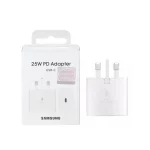 شارژر دیواری سه پین PD و فست تک پورت Samsung مدل EP-TA800 25W - سفید - MMX (اصل چین)