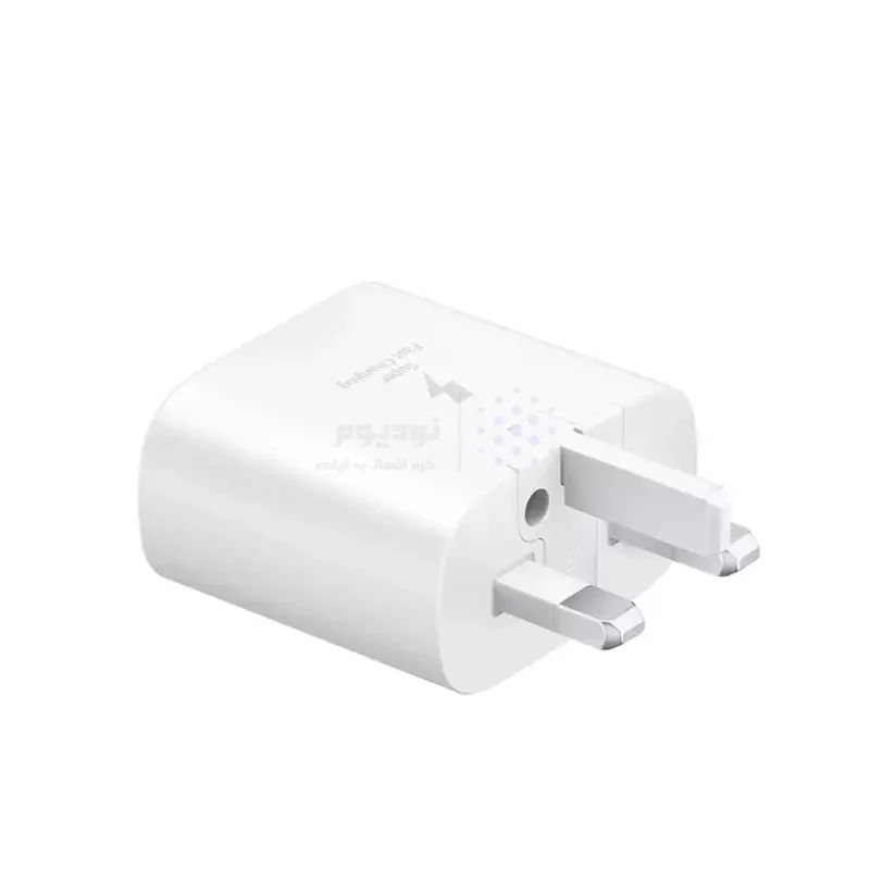 شارژر دیواری سه پین PD و فست تک پورت Samsung مدل EP-TA800 25W - سفید - MMX (اصل چین) - تصویر 3