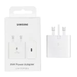 شارژر دیواری سه پین PD و فست تک پورت Samsung مدل EP-T2510 25W - سفید - MMX (اصل چین)