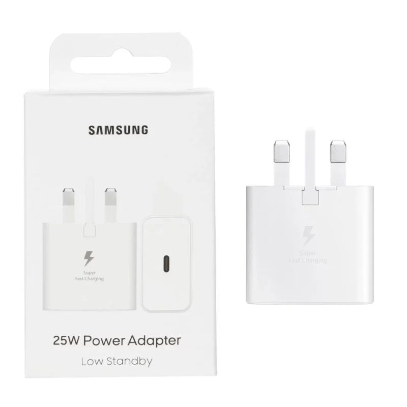 شارژر دیواری سه پین PD و فست تک پورت Samsung مدل EP-T2510 25W - سفید - MMX (اصل چین) - تصویر 2